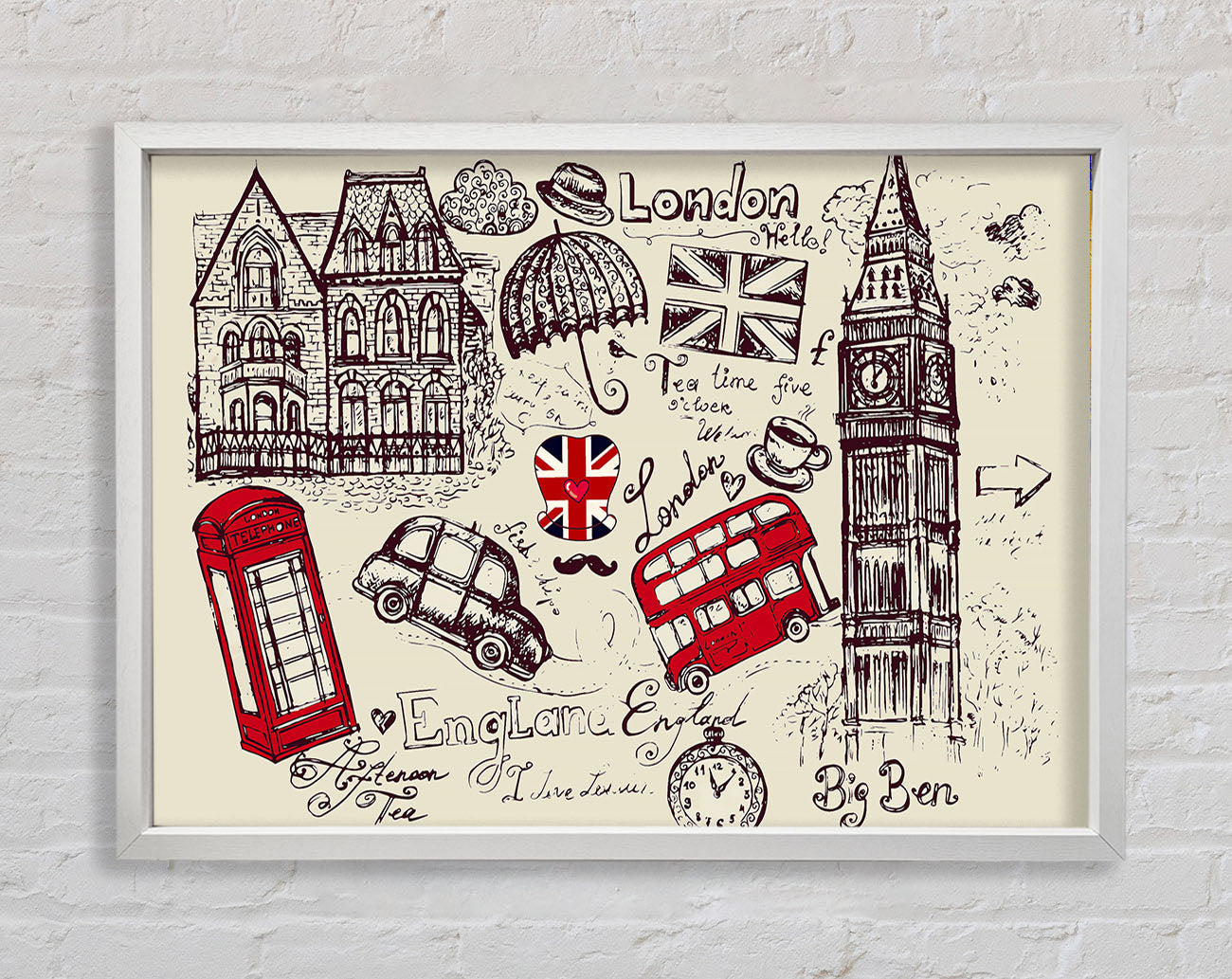 Attractions Of The City 5 Framed Wall Art