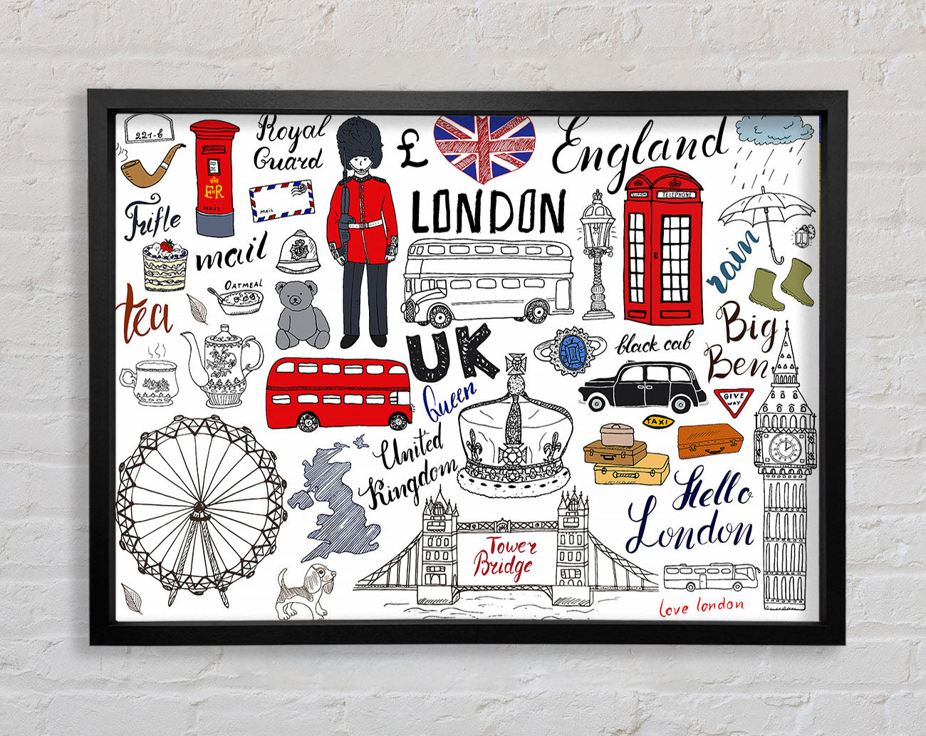 All The Things To Love In The City 1 Framed Wall Art