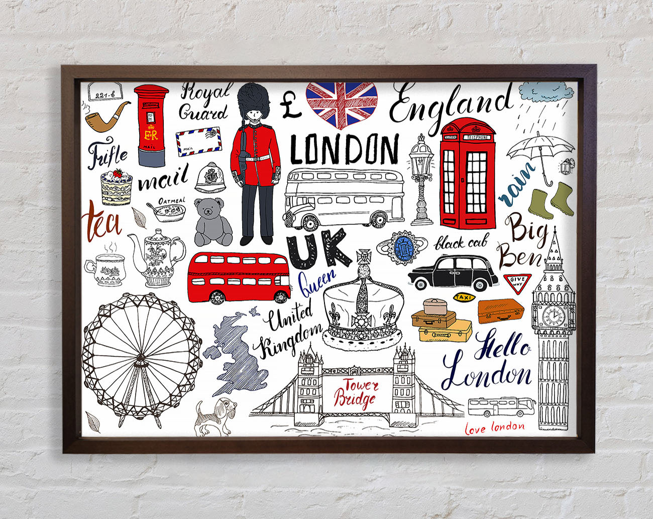 All The Things To Love In The City 1 Framed Wall Art