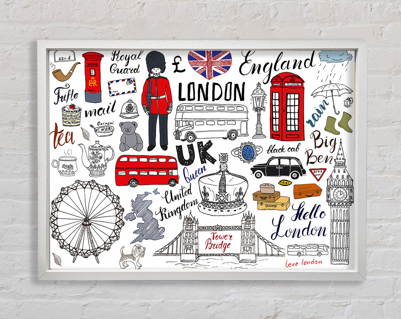 All The Things To Love In The City 1 Framed Wall Art