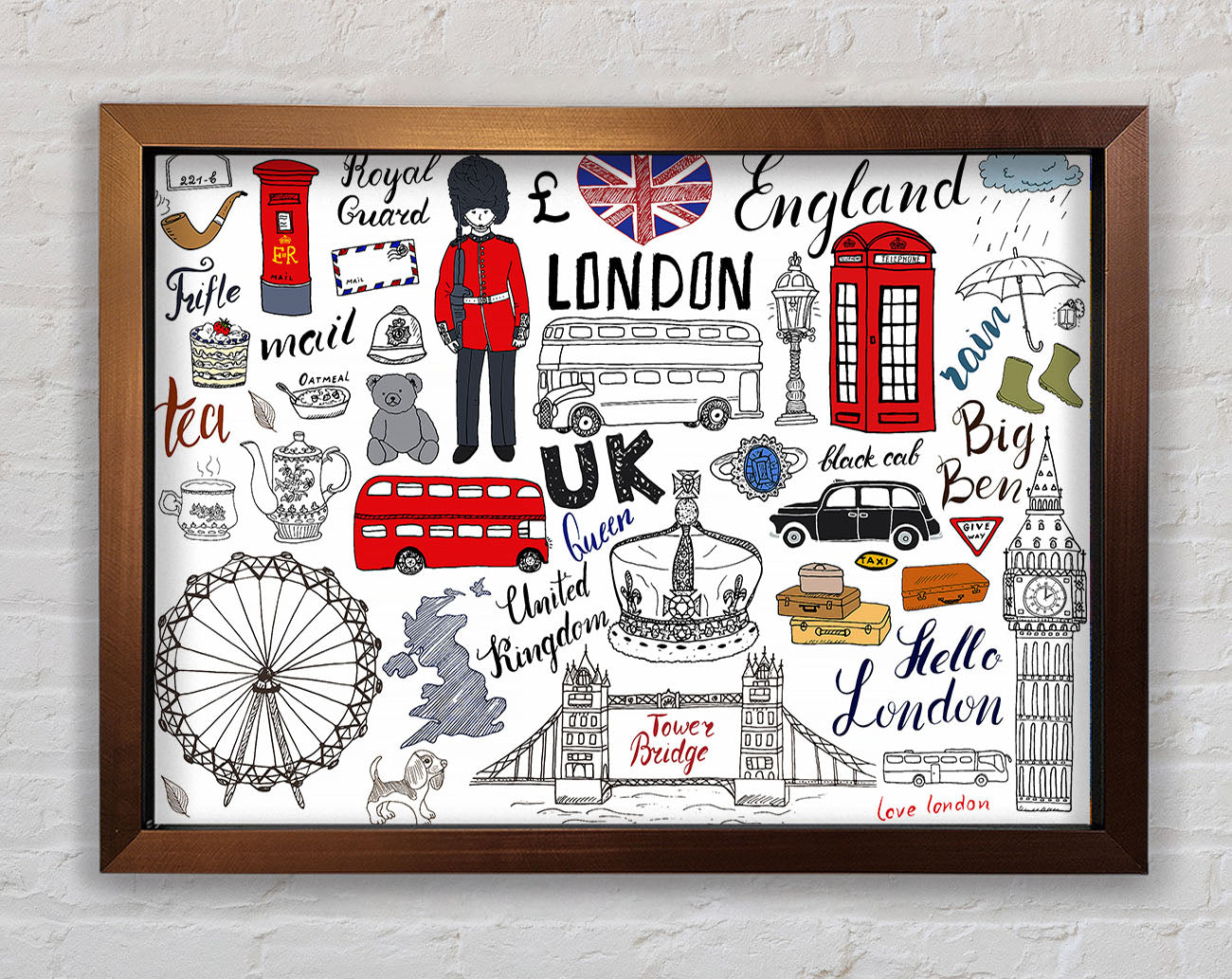 All The Things To Love In The City 1 Framed Wall Art