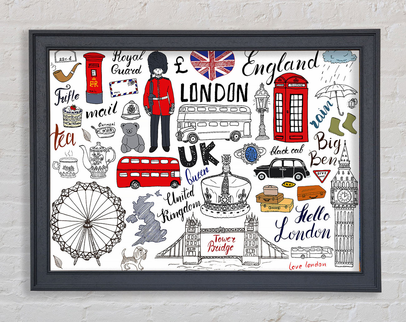 All The Things To Love In The City 1 Framed Wall Art