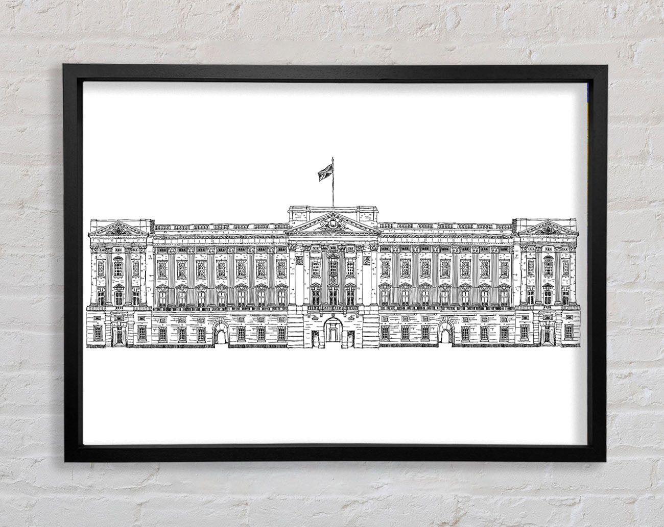Buckingham Palace Drawing Framed Wall Art