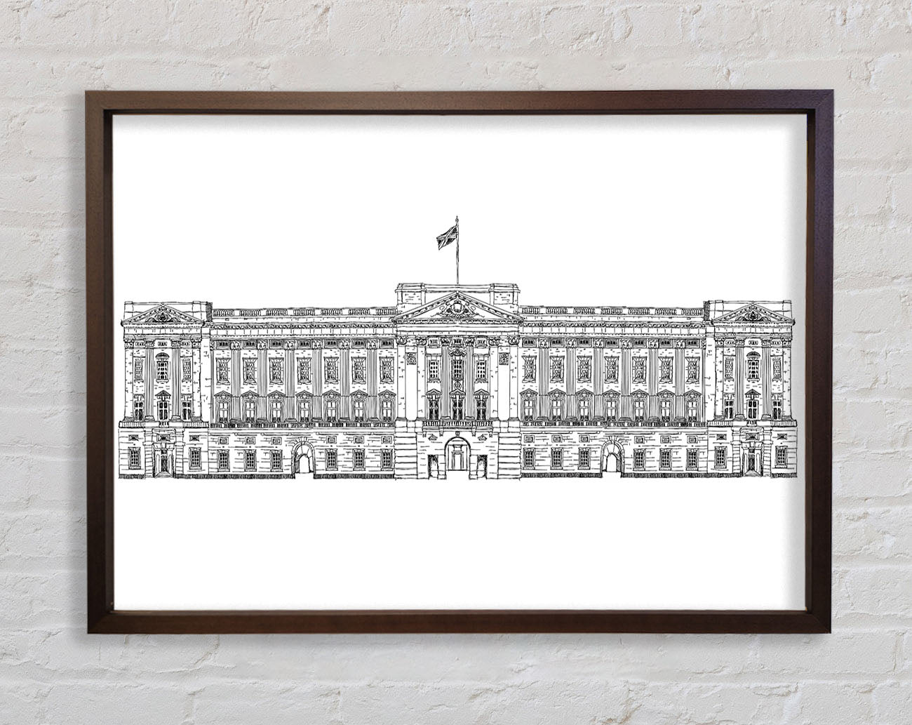 Buckingham Palace Drawing Framed Wall Art
