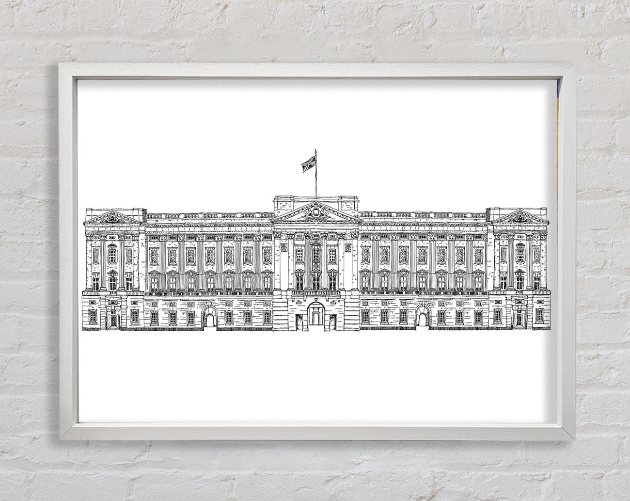Buckingham Palace Drawing Framed Wall Art