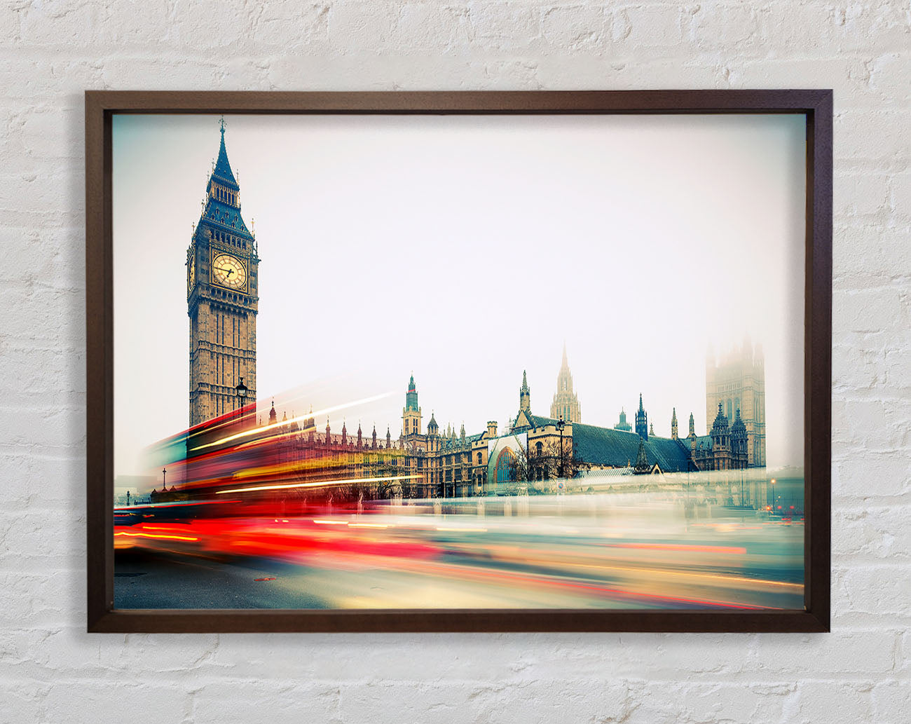 Big Ben Red Bus Bl Framed Wall Art