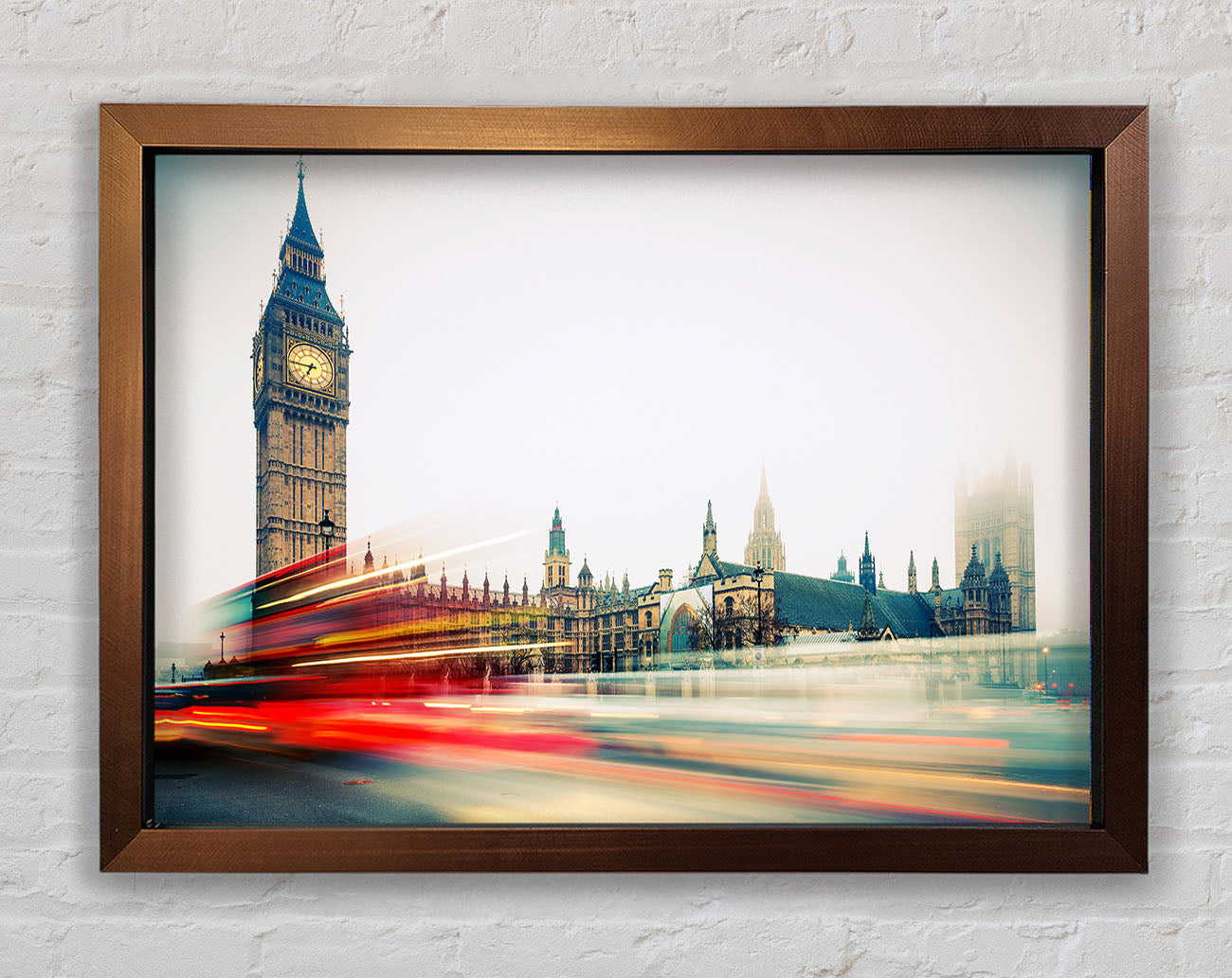 Big Ben Red Bus Bl Framed Wall Art