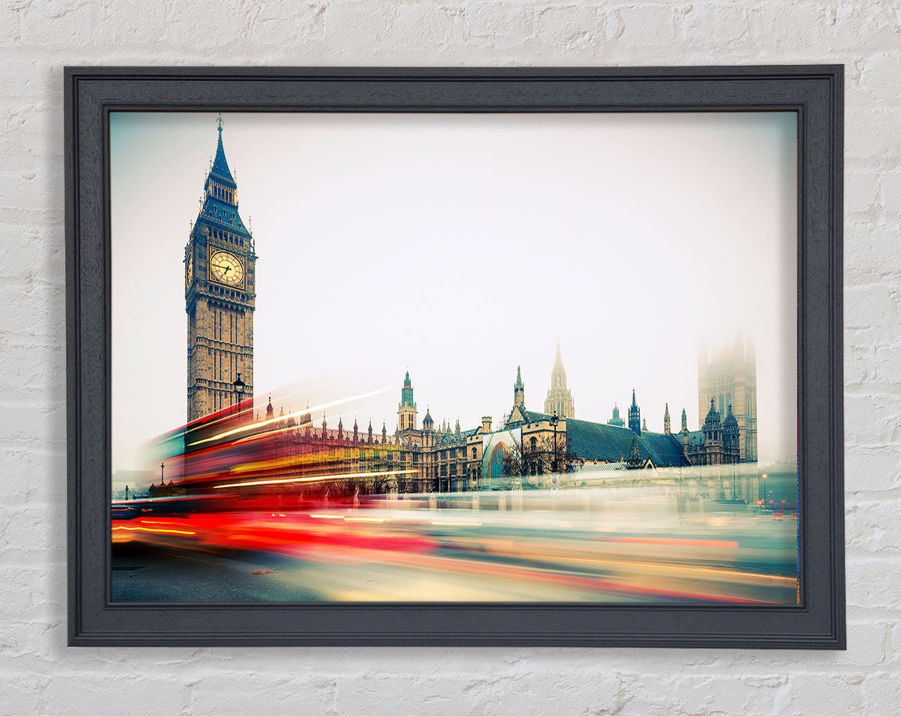 Big Ben Red Bus Bl Framed Wall Art