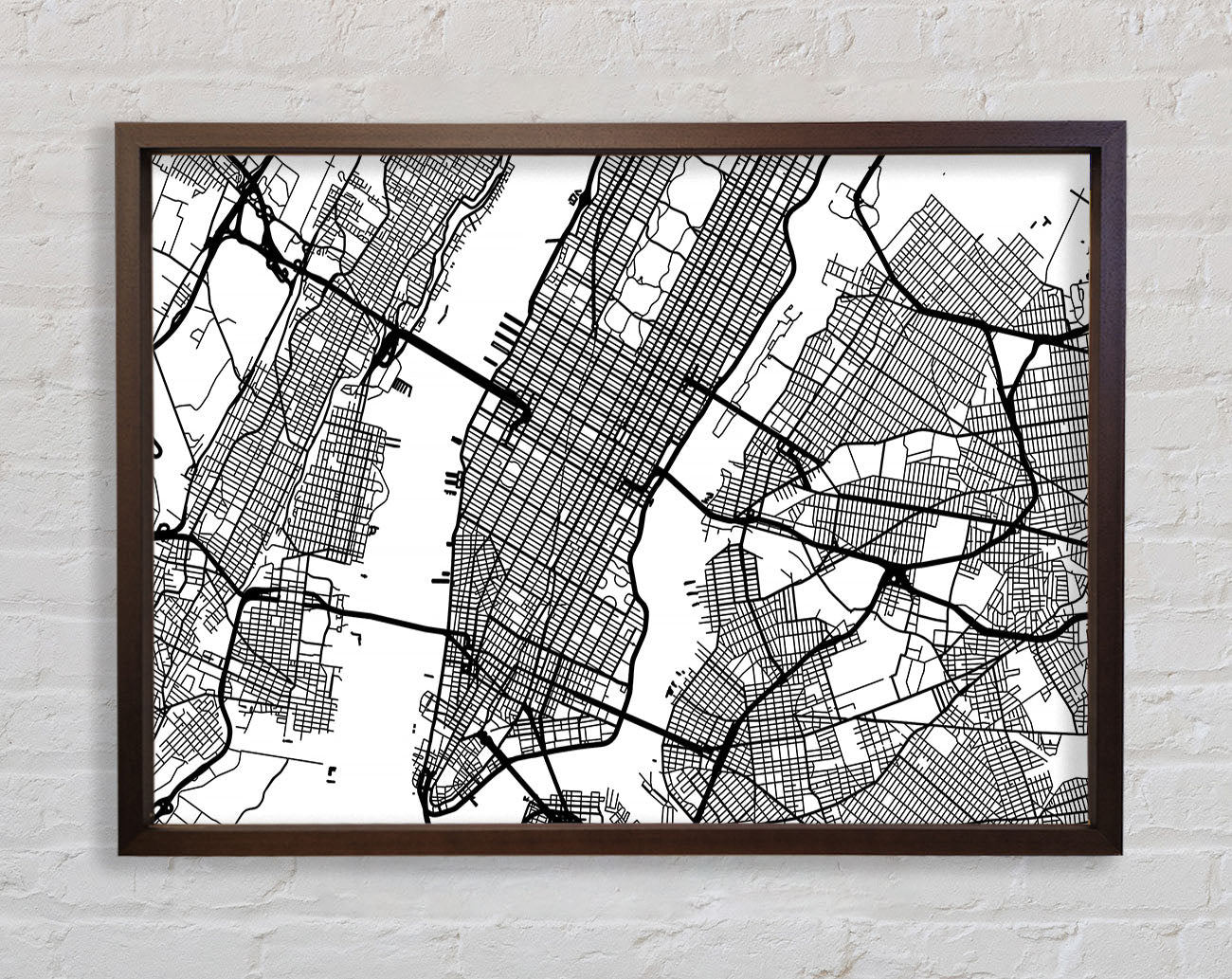 City Map Framed Wall Art