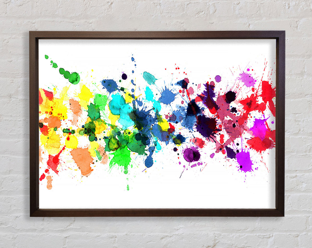Colour Raindrops Framed Wall Art