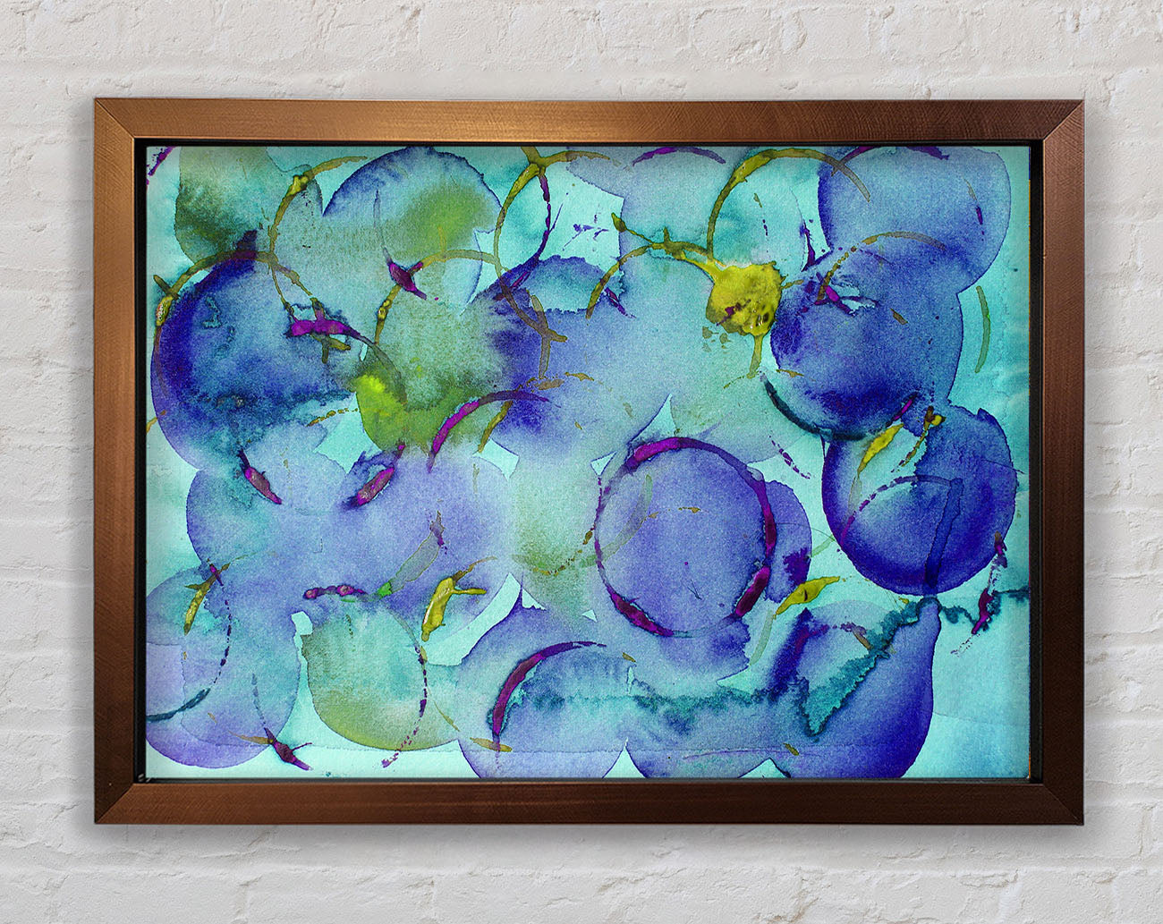 Blueberry Madness Framed Wall Art