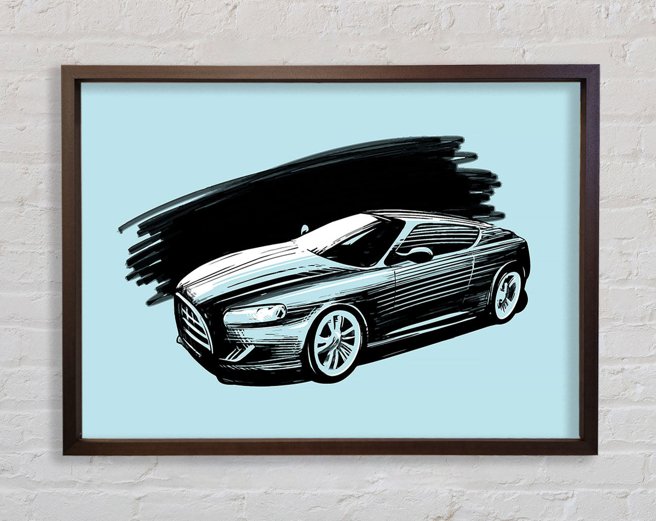 Aston Martin Blues Framed Wall Art