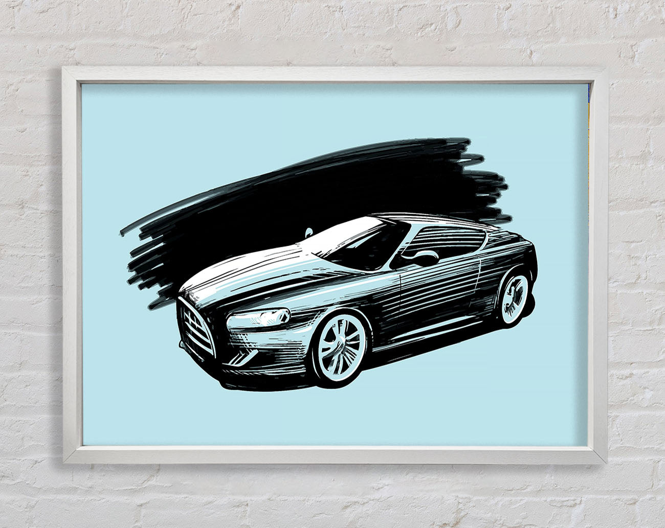 Aston Martin Blues Framed Wall Art