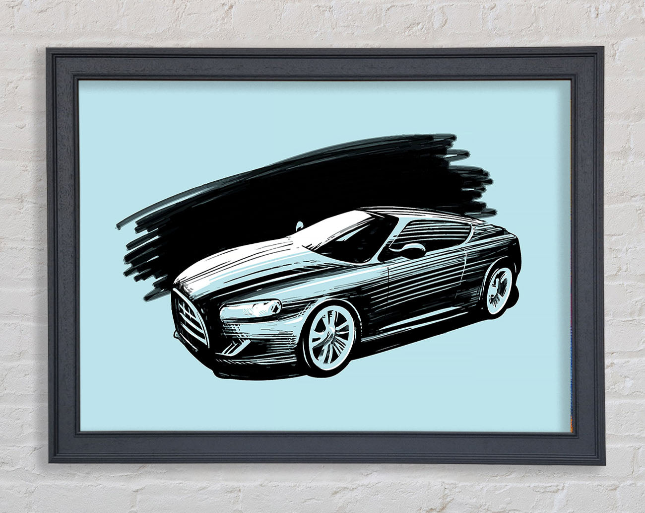 Aston Martin Blues Framed Wall Art