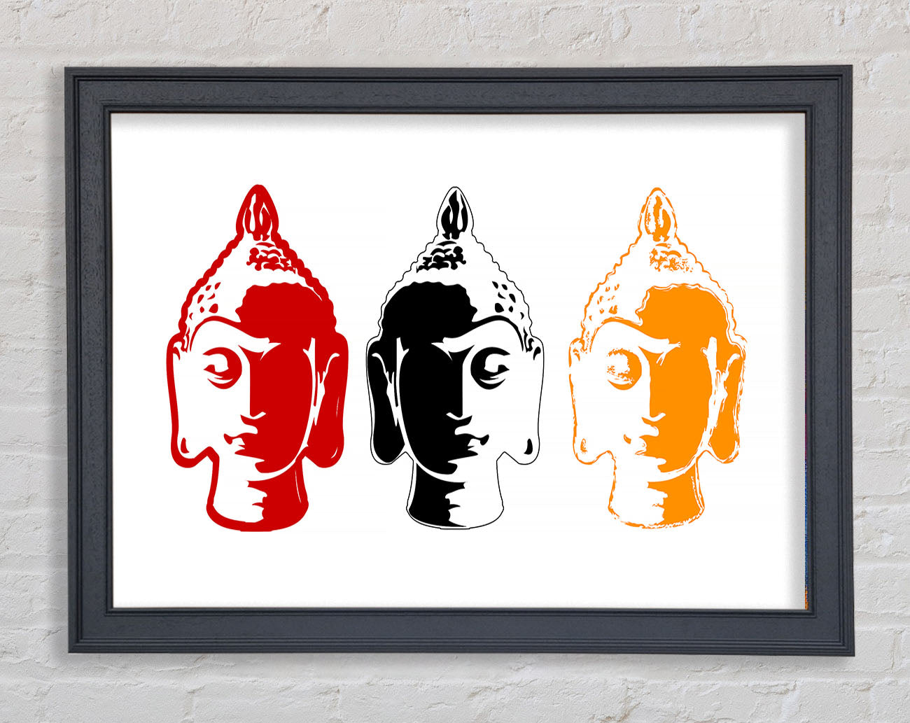 Buddha Heads Framed Wall Art