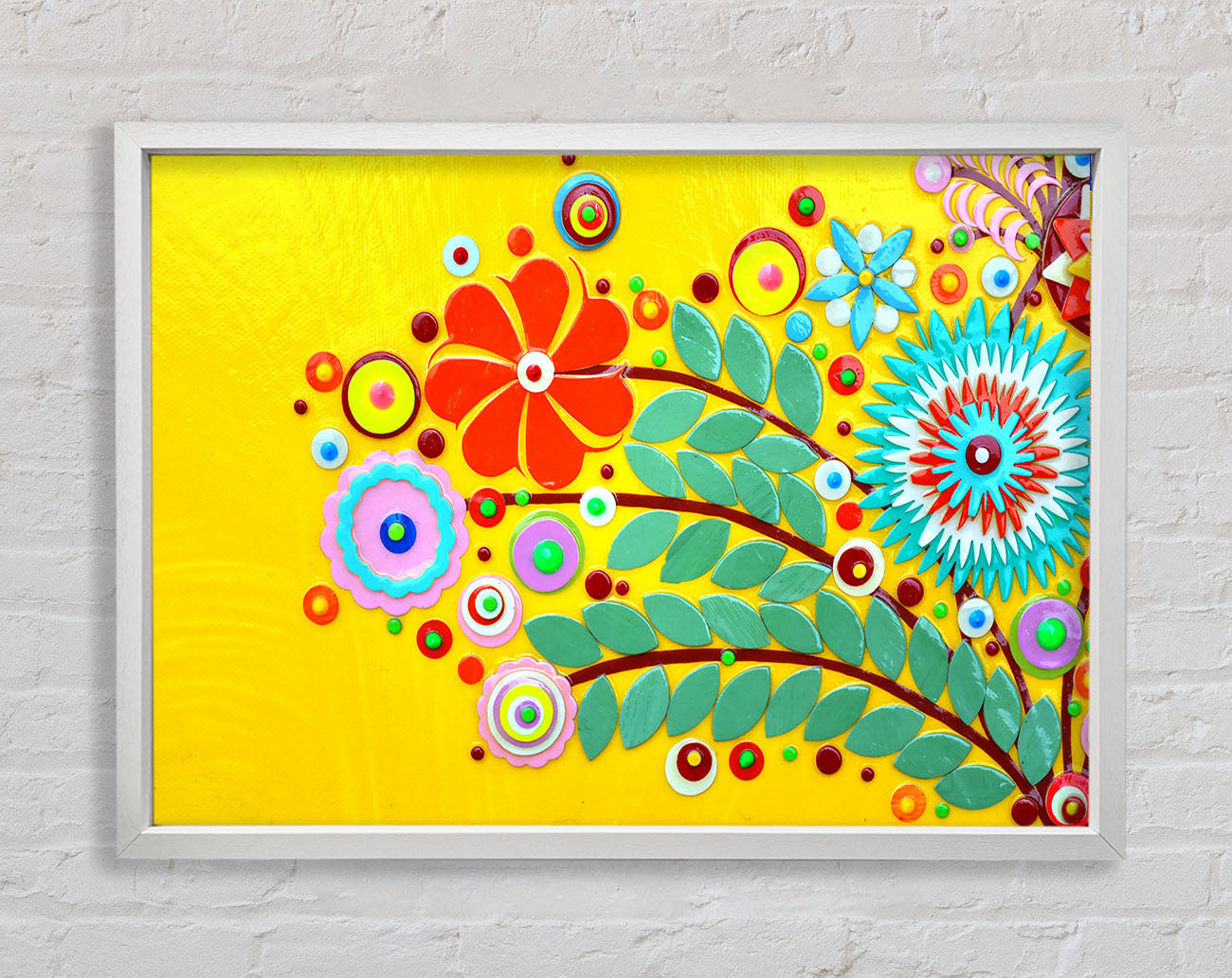 Circus Flowers Framed Wall Art