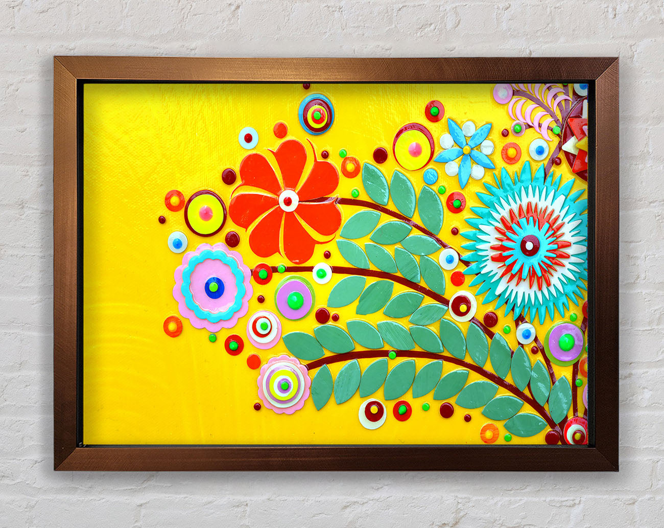 Circus Flowers Framed Wall Art