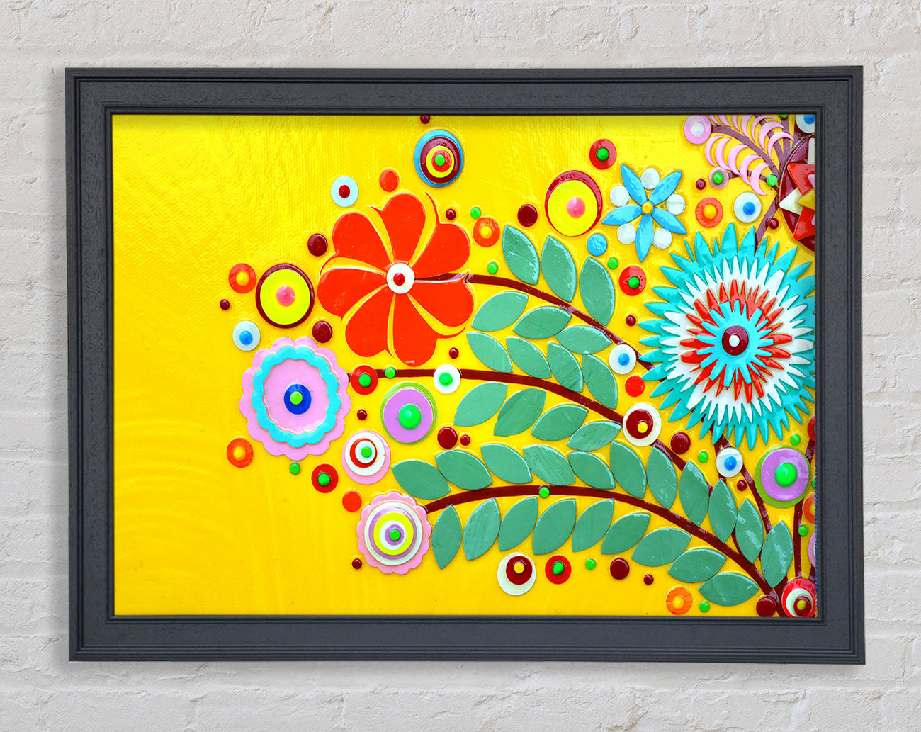 Circus Flowers Framed Wall Art