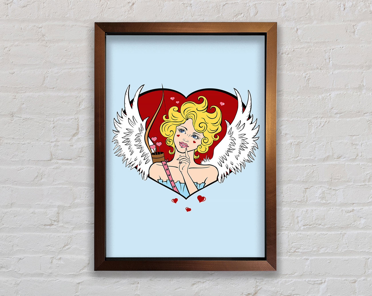 Cupid Love Finder Framed Wall Art