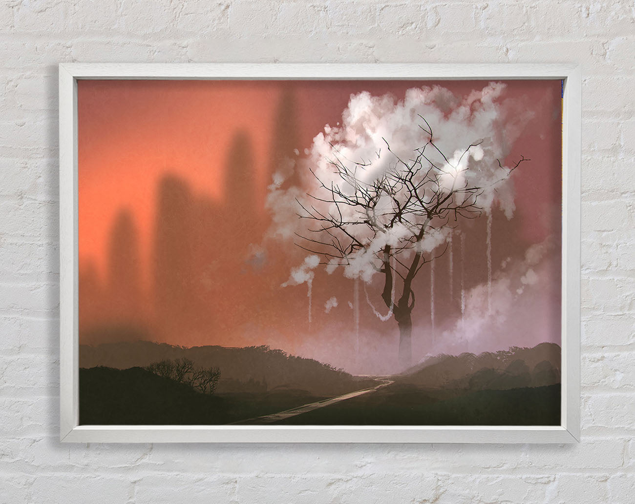 Cloud Tree Framed Wall Art