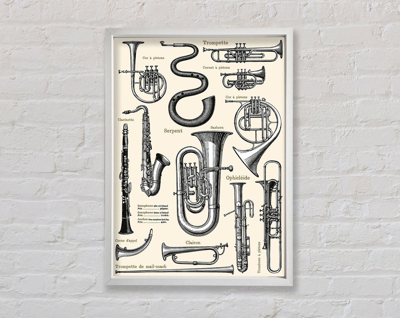 Brass Section Framed Wall Art