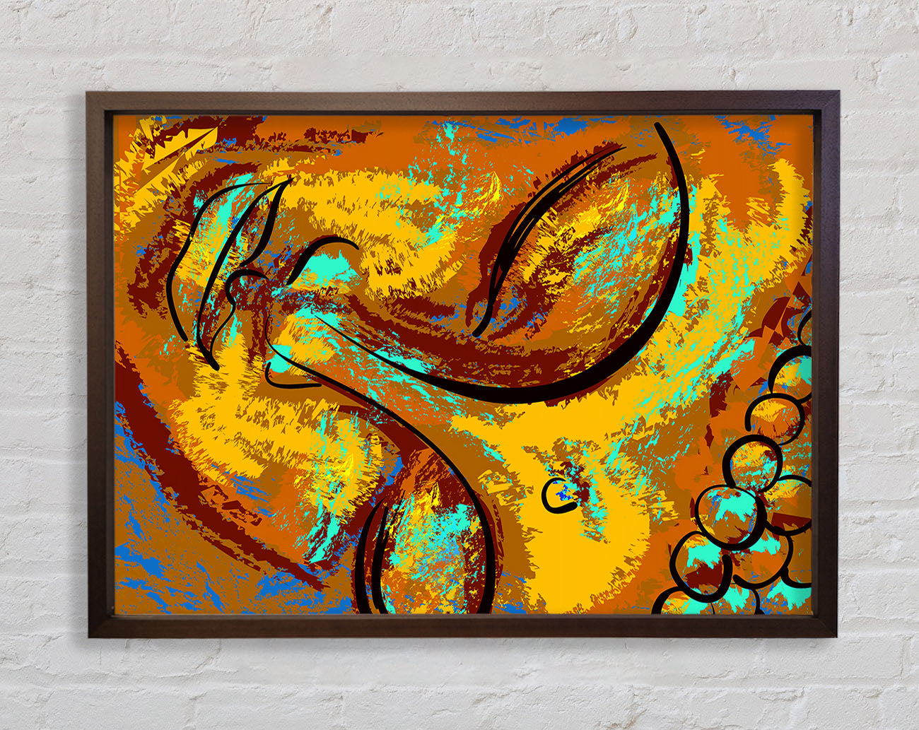 Buddha face Framed Wall Art