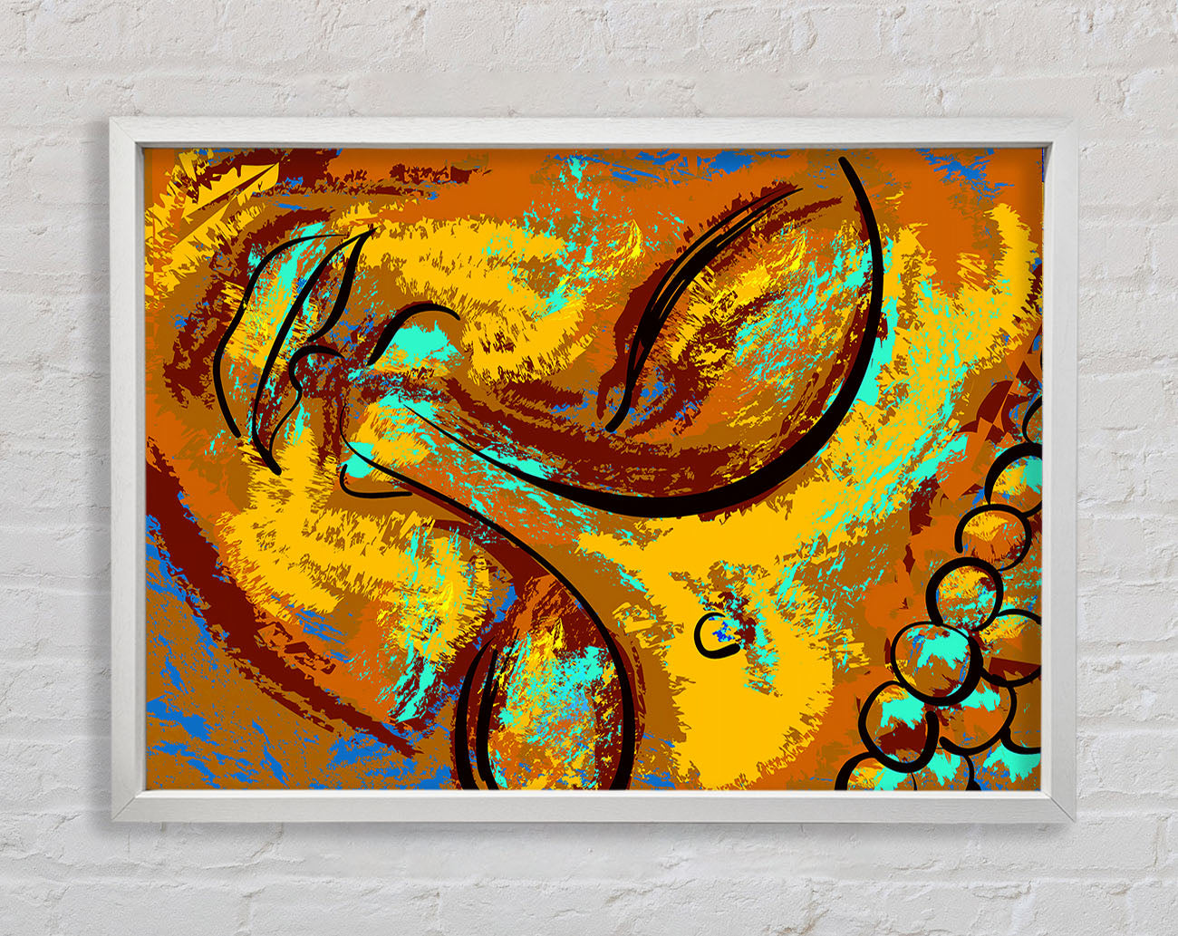 Buddha face Framed Wall Art