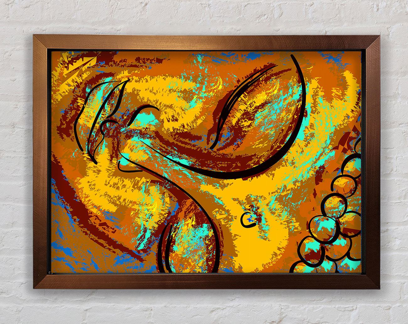 Buddha face Framed Wall Art