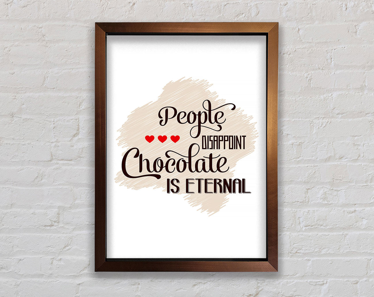 Chocolate Is Eternal Framed Wall Art
