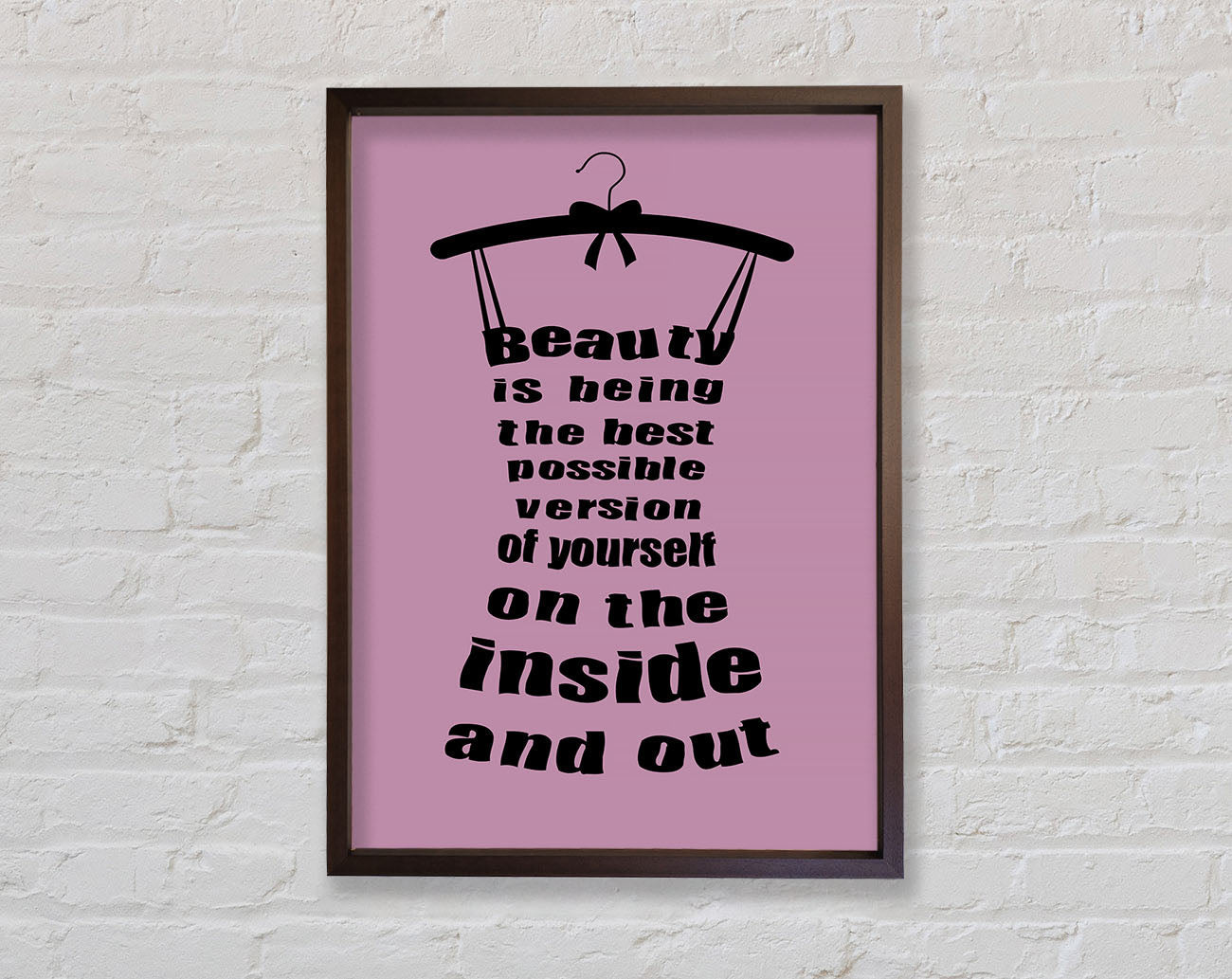 Beauty Is Being Framed Wall Art