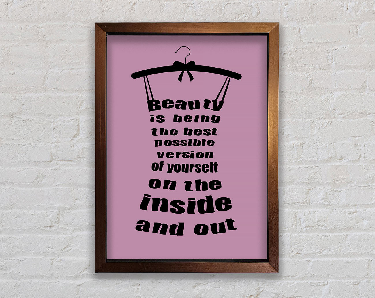 Beauty Is Being Framed Wall Art