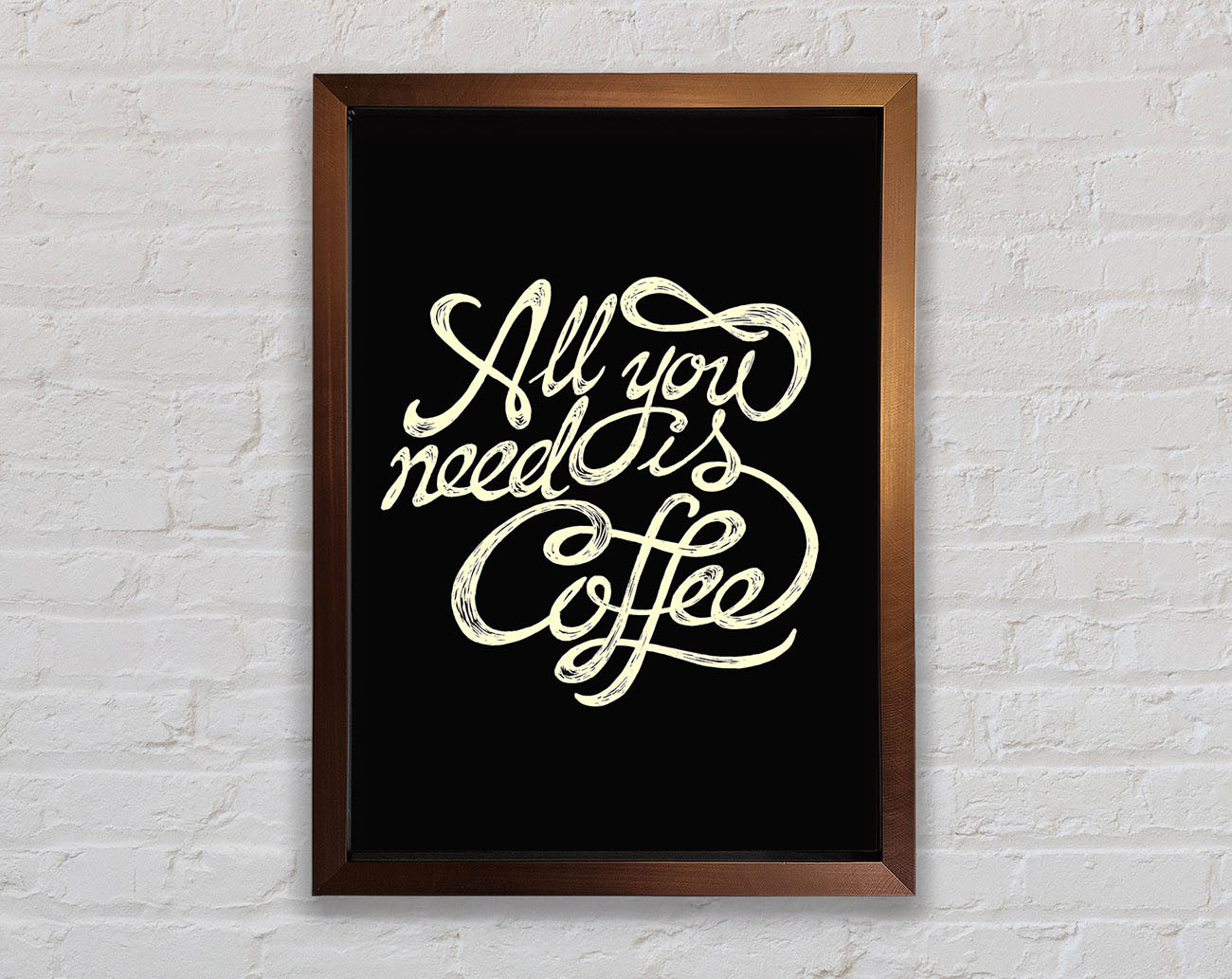 All You Need Is Coffee Framed Wall Art