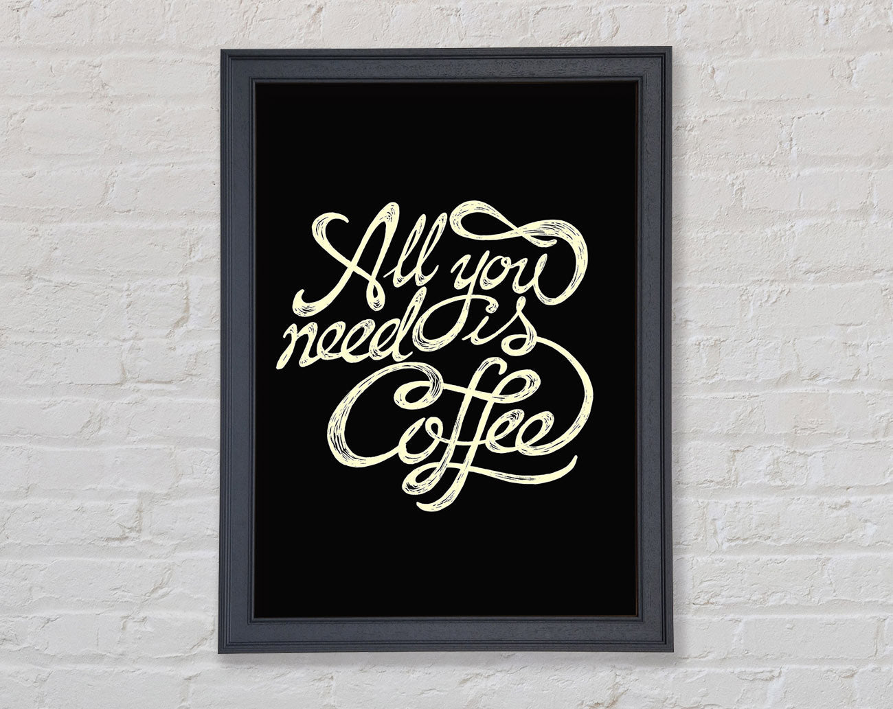 All You Need Is Coffee Framed Wall Art