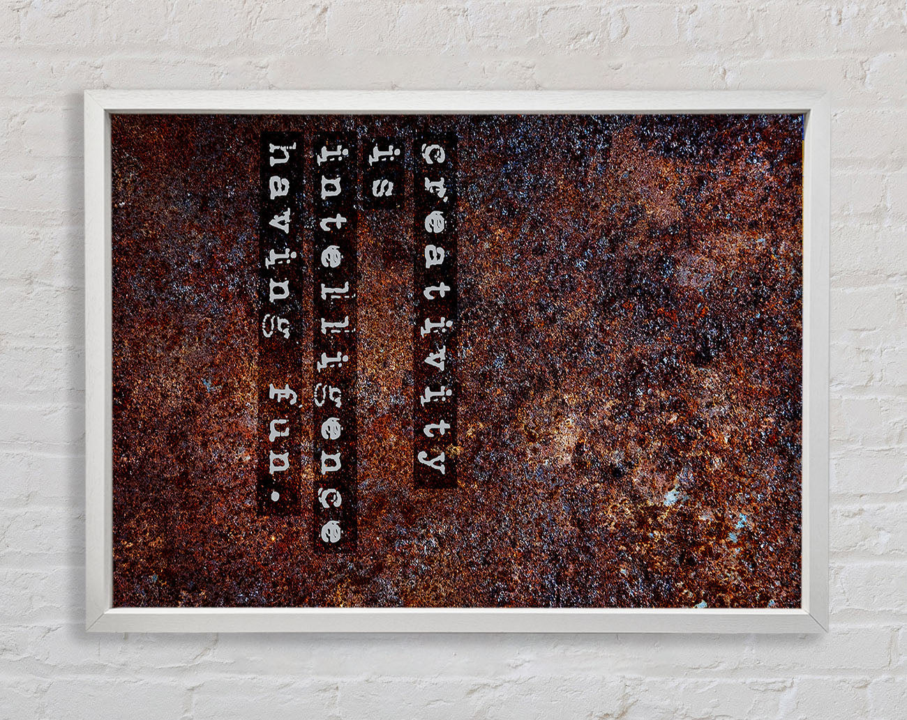 Creativity Is Intelligence Framed Wall Art