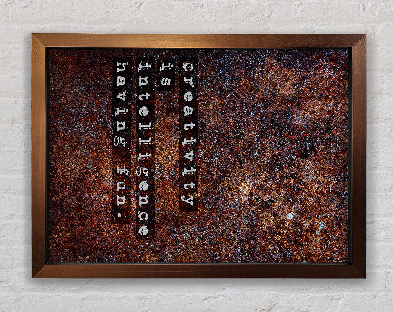 Creativity Is Intelligence Framed Wall Art
