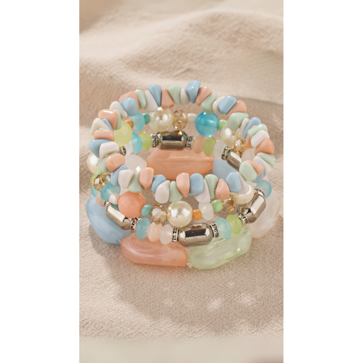 Festival Ceramic Beaded Bracelet Set