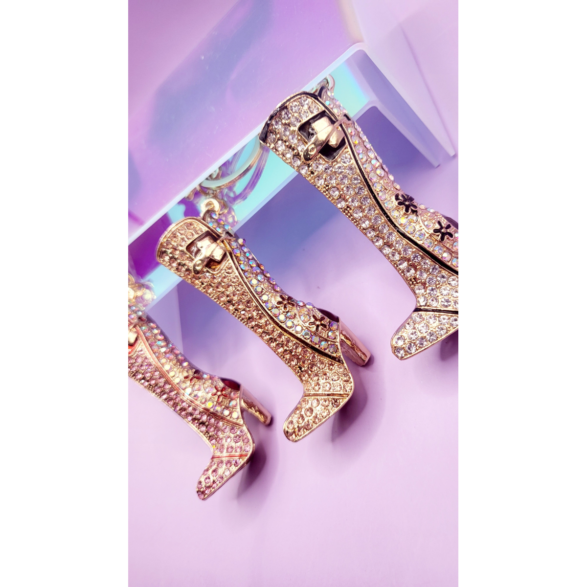 Cow Girl Boot Key Ring