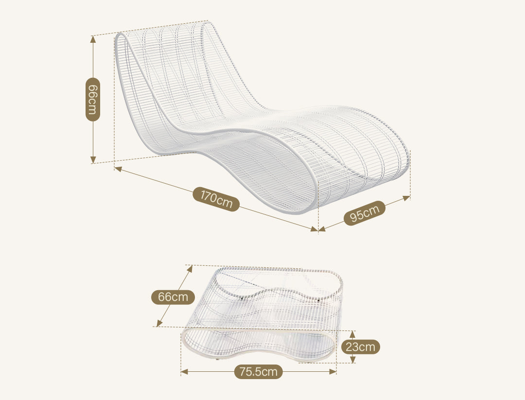 Oceana Sunbathing Bed, Sun Garden Lounger, Sun Chair Lounger, Outdoor Furniture