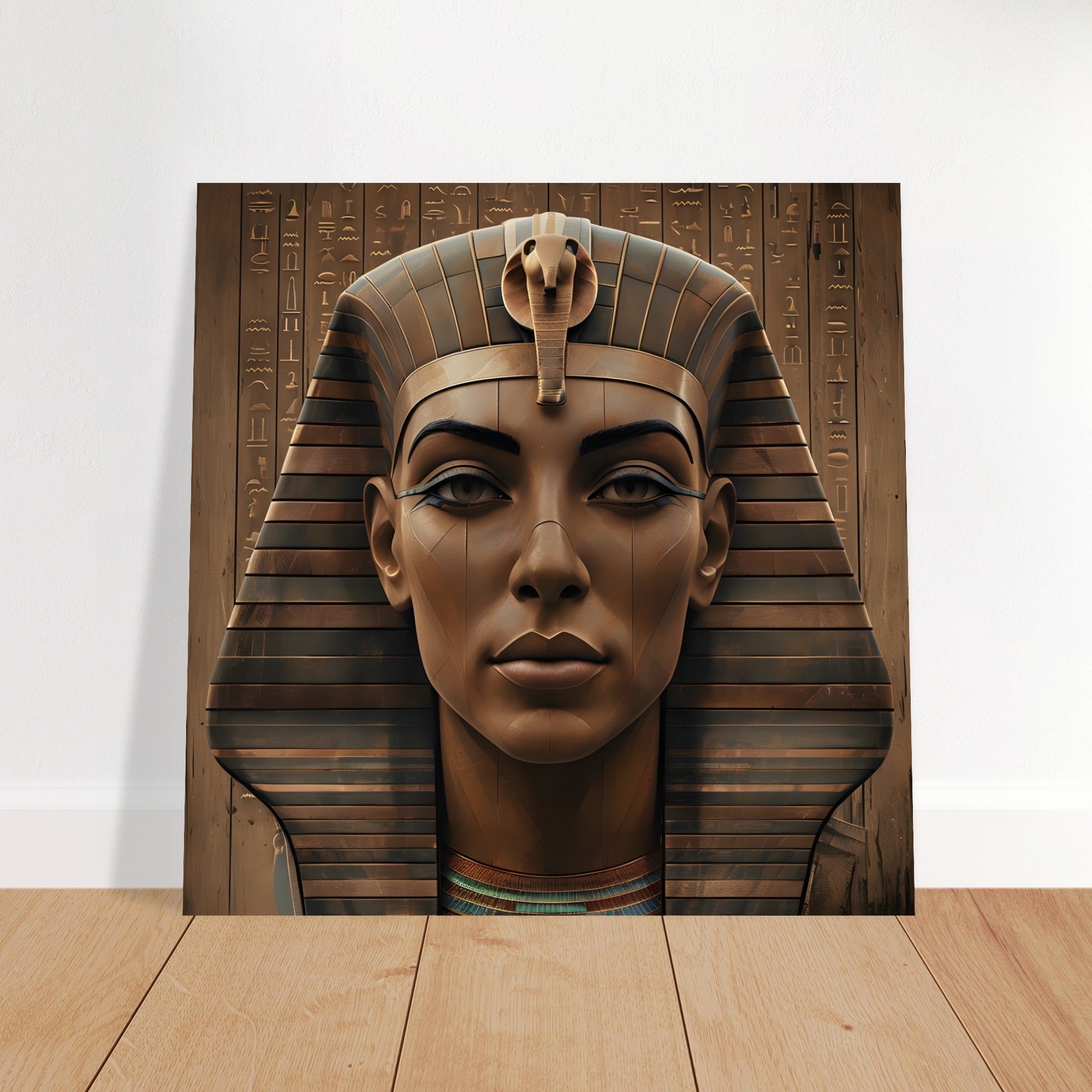 Ancient Egyptian Pharaoh Digital Artwork – Modern Wall Art Print