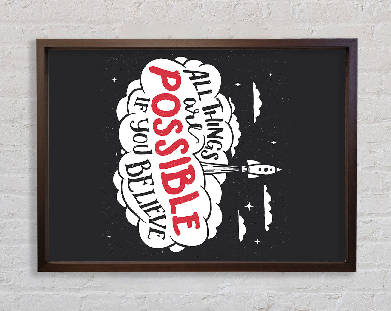 All Things Are Possible Framed Wall Art