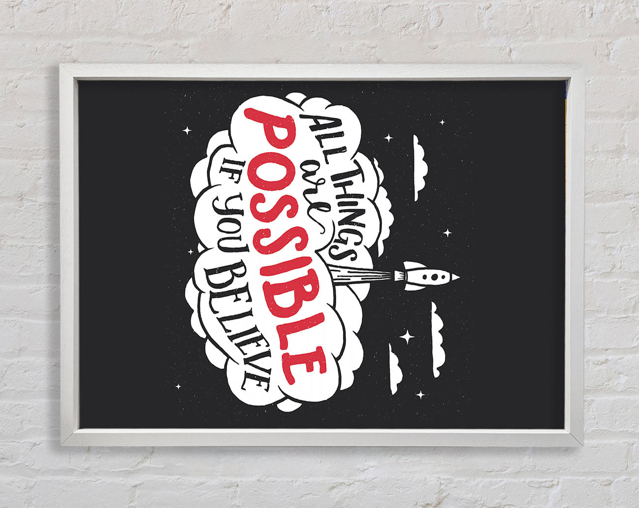 All Things Are Possible Framed Wall Art