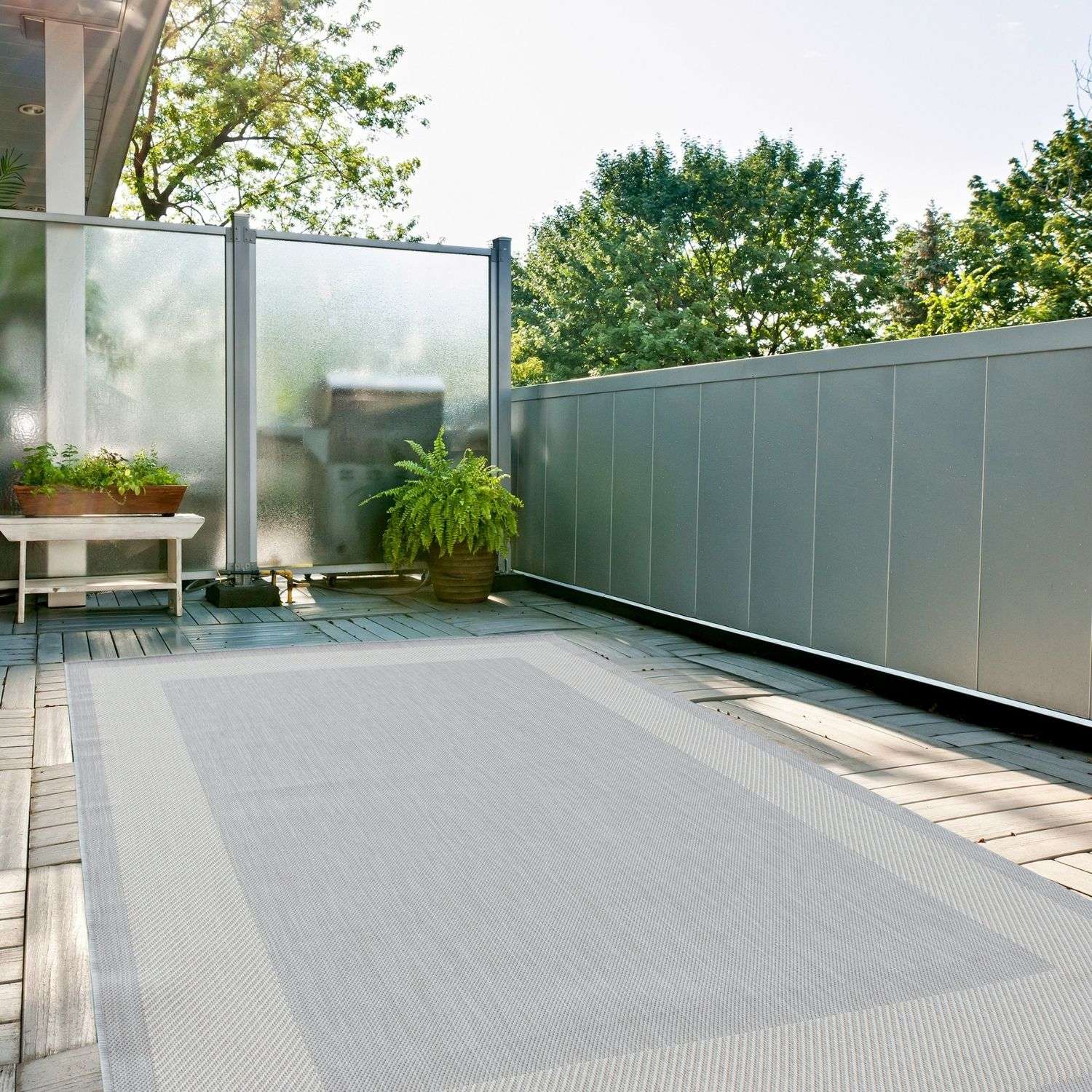 Ecology Outdoor Rug Grey | 200g