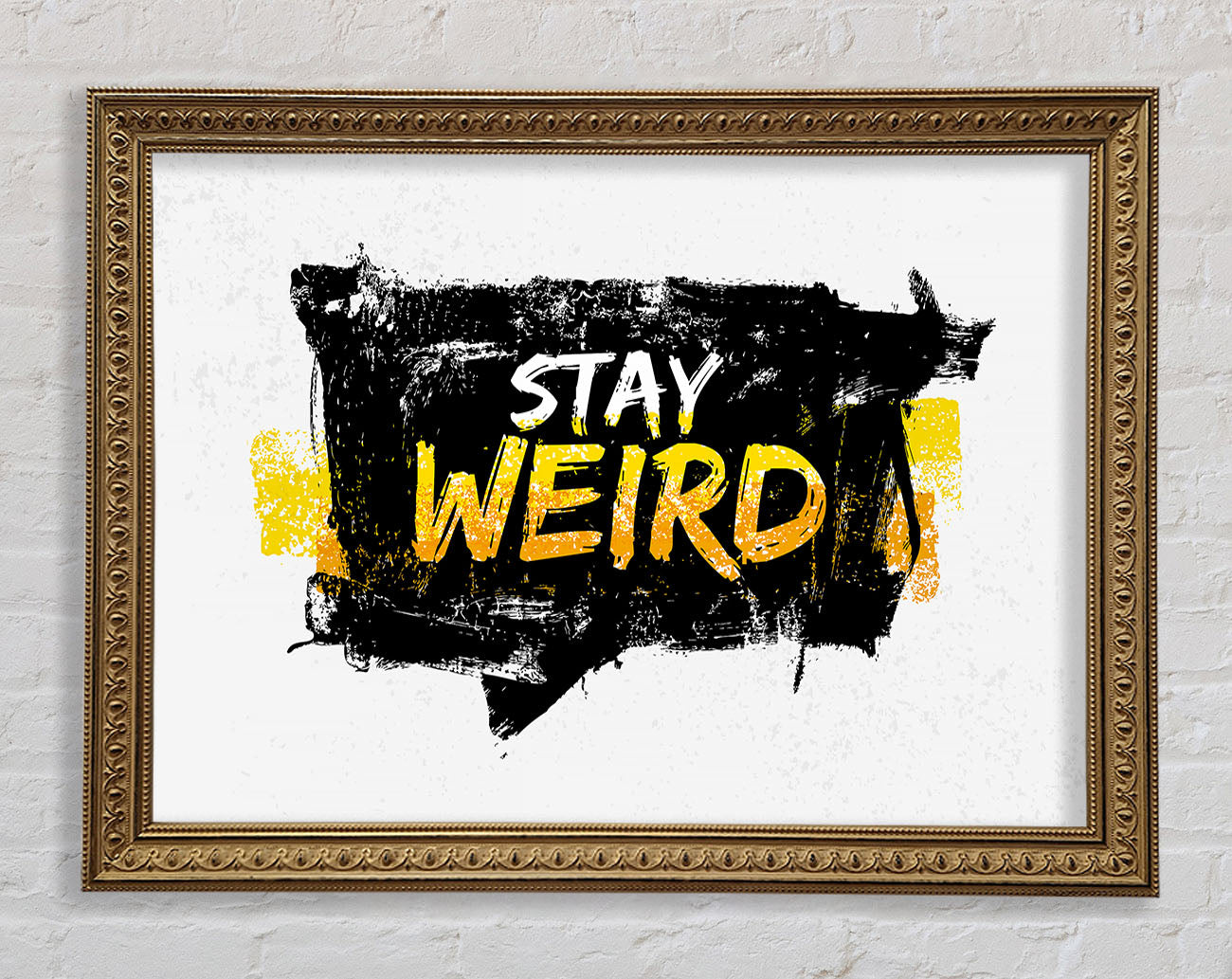 Stay Weird Framed Print