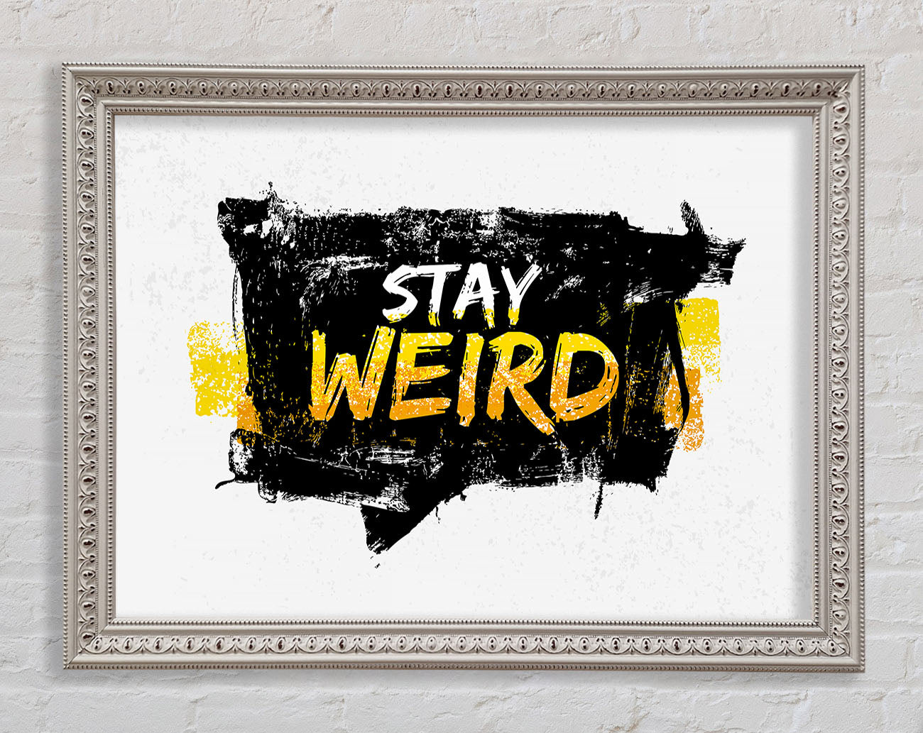 Stay Weird Framed Print