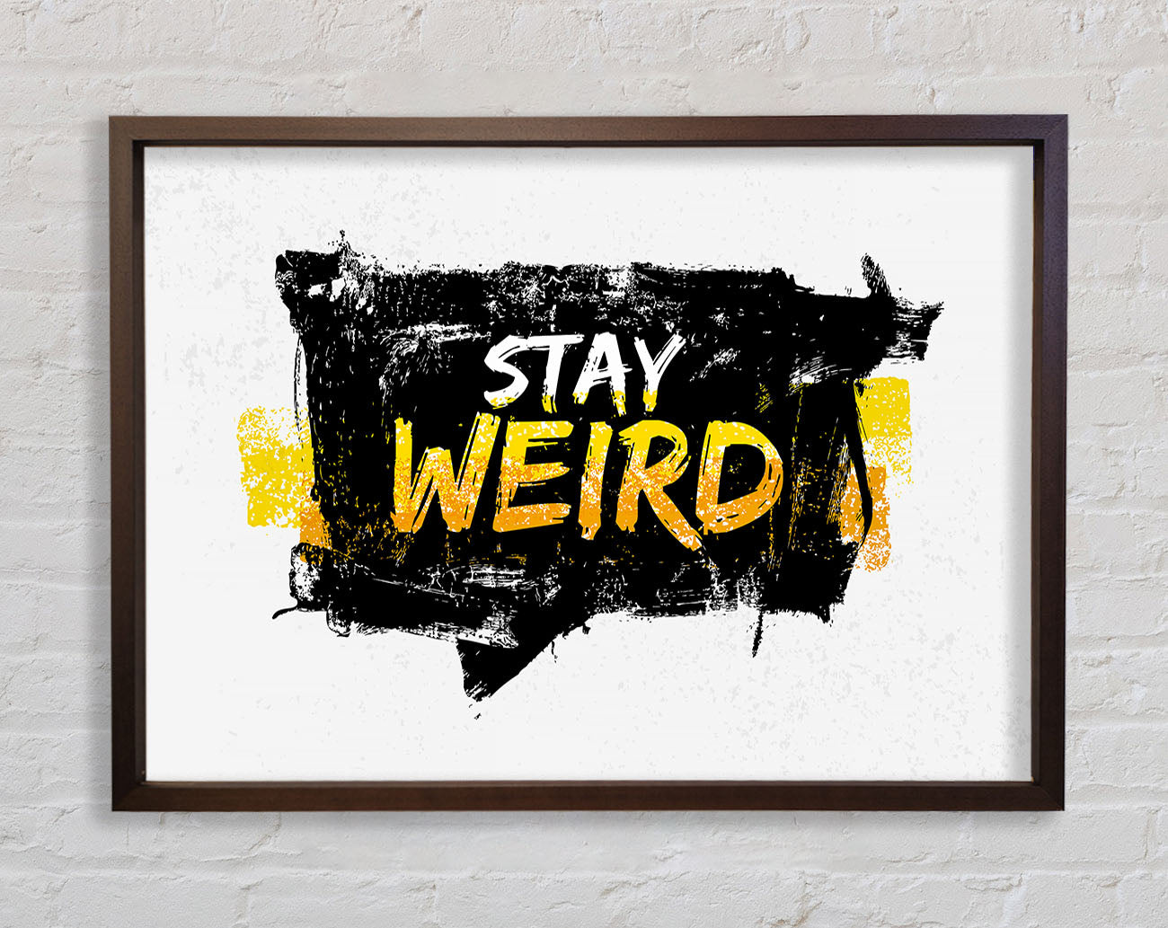 Stay Weird Framed Print