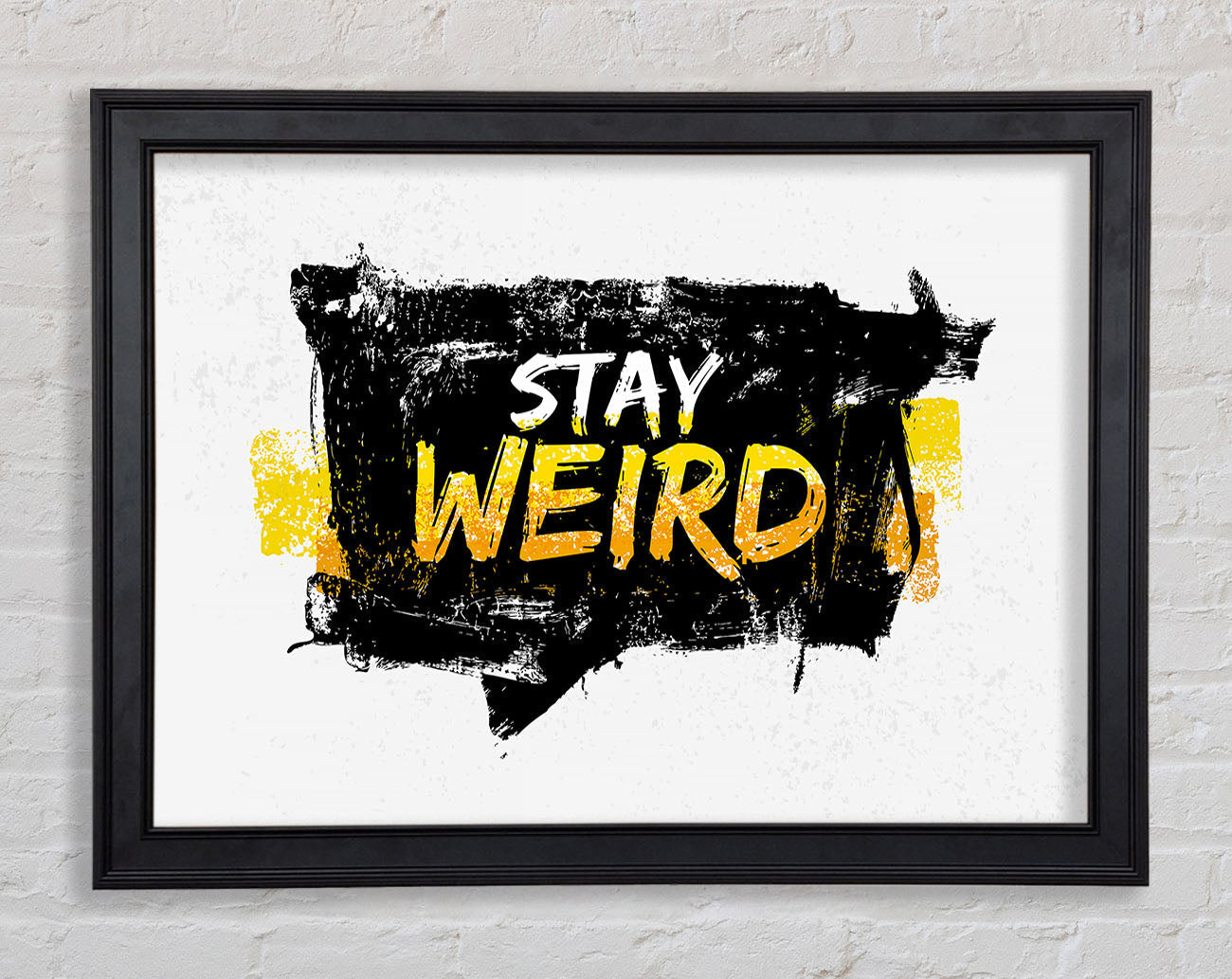 Stay Weird Framed Print