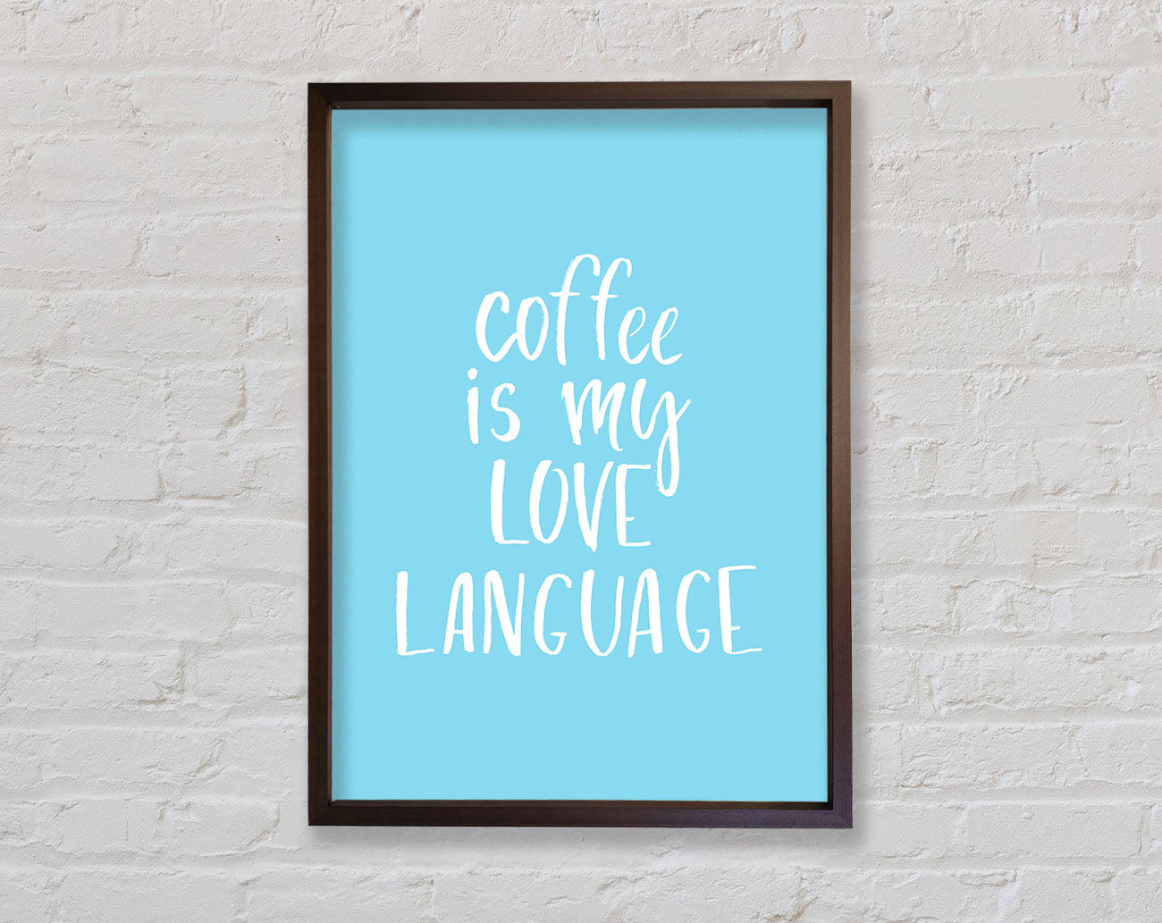 Coffee Is My Love Language Framed Wall Art