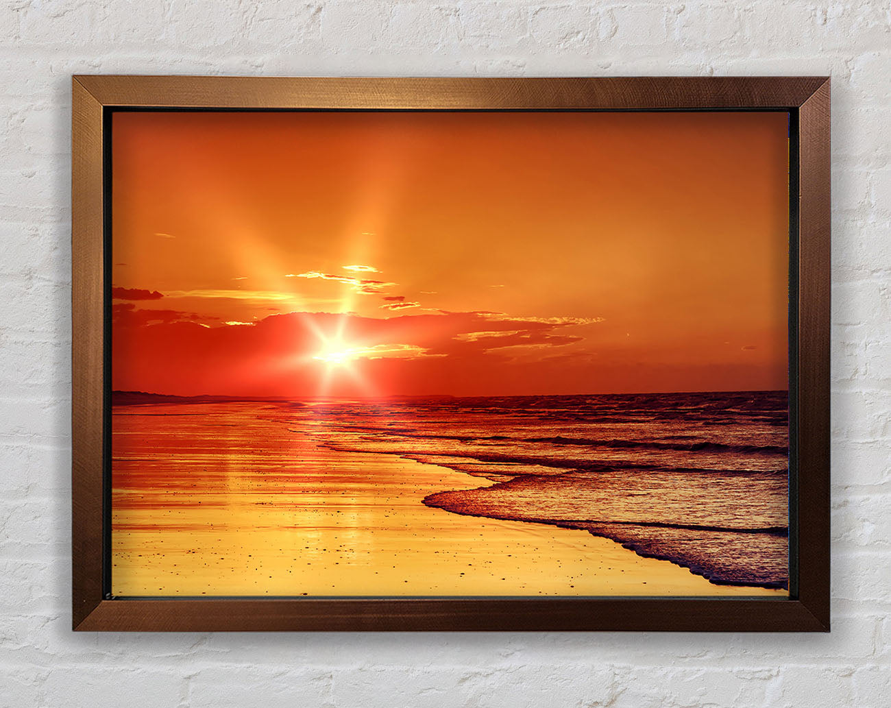 As The Sun Comes Through The Clouds Framed Wall Art