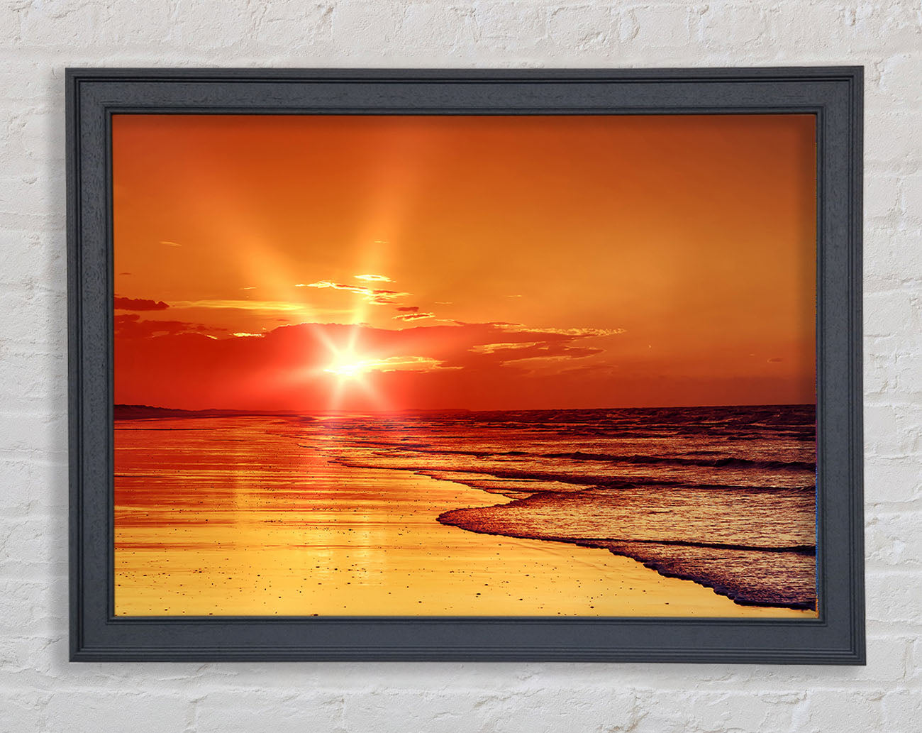 As The Sun Comes Through The Clouds Framed Wall Art
