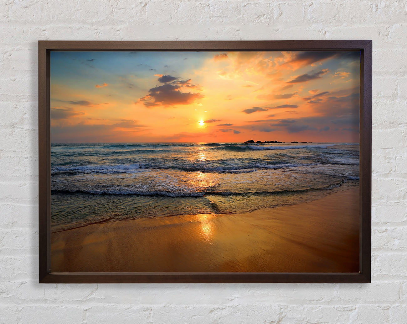 Beach Waves Framed Wall Art